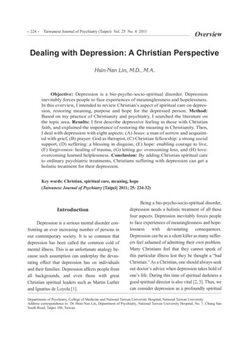 Dealing With Depression: A Christian Perspective