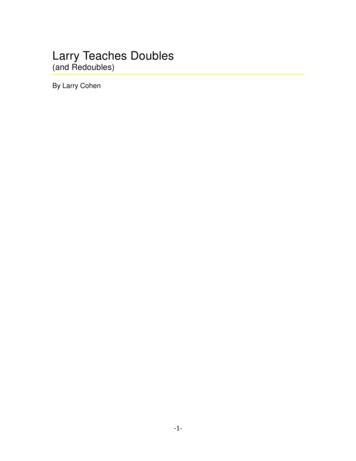 Larry Teaches Doubles - Larry Cohen