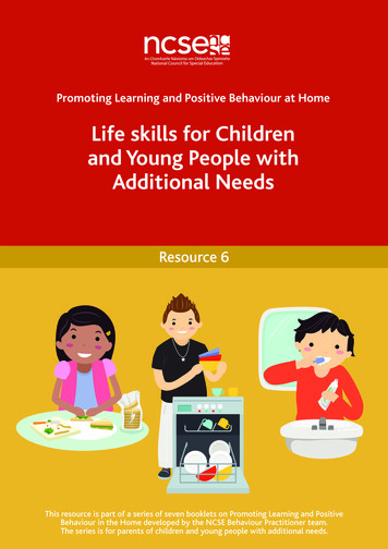 Life Skills For Children And Young People With Additional .