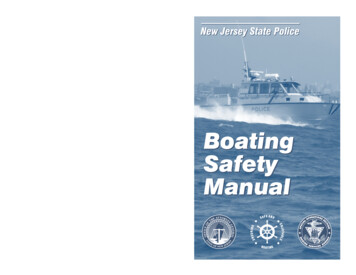Boating Safety Manual 03-11 - Government Of New Jersey