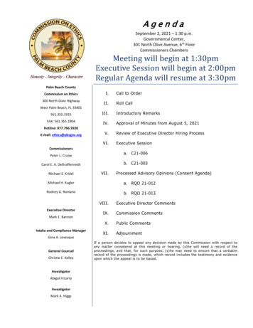 Meeting Will Begin At 1:30pm Executive Session Will Begin At 2:00pm .