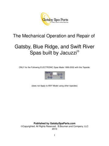 Gatsby, Blue Ridge, And Swift River - Clear Creek Spas