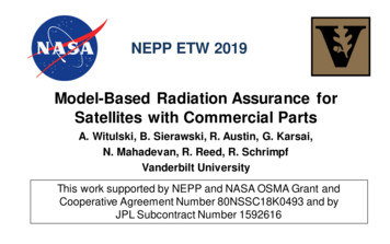 2019 NEPP ETW: Model-Based Radiation . - Nepp.nasa.gov