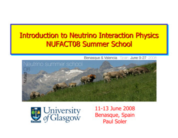 Introduction To Neutrino Interaction Physics NUFACT08 .