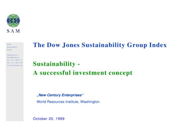 The Dow Jones Sustainability Group Index