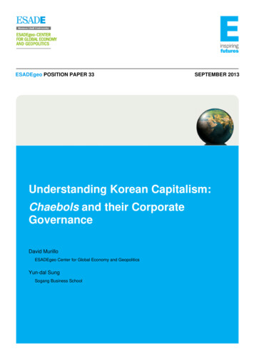 Understanding Korean Capitalism - ESADE