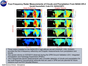 Four-Frequency Radar Measurements Of Clouds And . - NASA