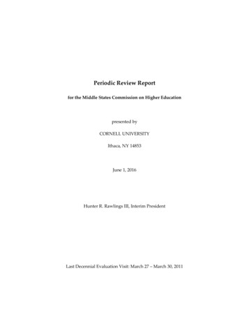 Periodic Review Report Penultimate Draft - Irp.dpb.cornell.edu