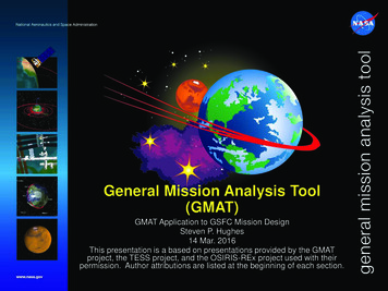General Mission Analysis Tool (GMAT) - NASA