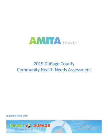 2019 DuPage County Community Health Needs Assessment