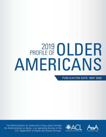 2019 Profile Of Older Americans - Administration For Community Living