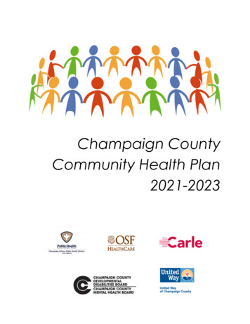 Champaign County Community Health Plan 2021-2023 - Carle Health