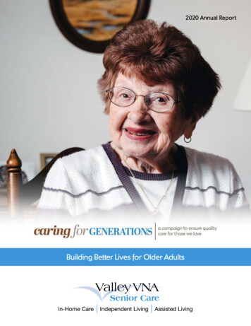 Building Better Lives For Older Adults - Valley VNA Senior Care