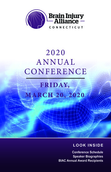 2020 ANNUAL CONFERENCE - Biact 