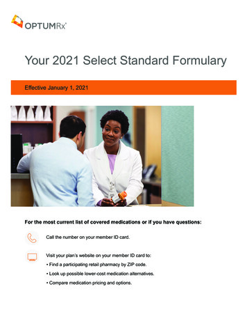 Your 2021 Select Standard Formulary