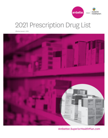 2021 Prescription Drug List - Superior HealthPlan