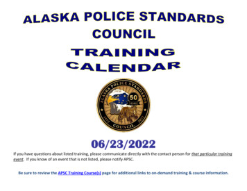 Alaska Police Standards Council (Apsc)