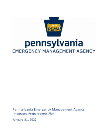 Pennsylvania Emergency Management Agency - PEMA