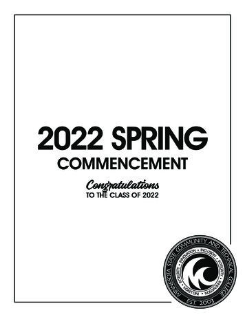 2022 SPRING - Minnesota State Community And Technical College