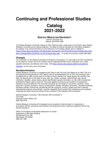 Continuing And Professional Studies Catalog 2021-2022