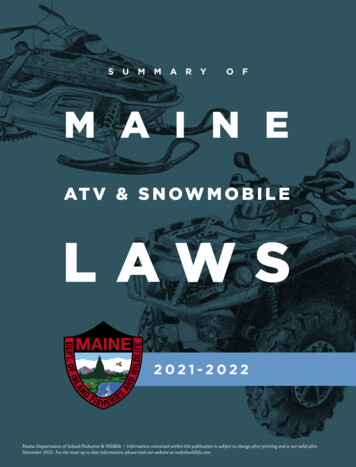 ATV & SNOWMOBILE LAWS