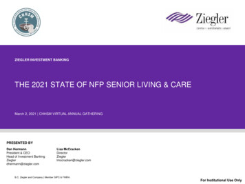 THE 2021 STATE OF NFP SENIOR LIVING & CARE