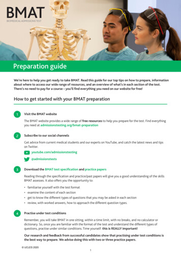 BMAT Preparation Guide - University Of Oxford