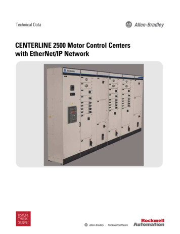 CENTERLINE 2500 Motor Control Centers With EtherNet/IP Network .
