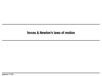 Forces & Newton’s Laws Of Motion - Old Dominion University