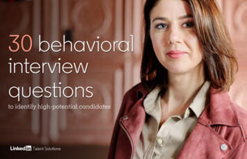 30 Behavioral Interview Questions - WordPress 