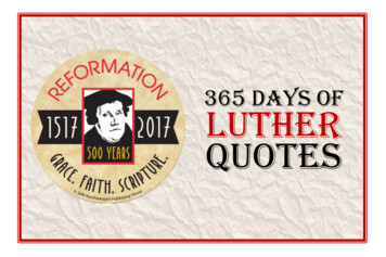 365 DAYS OF LUTHER QUOTES - NPH