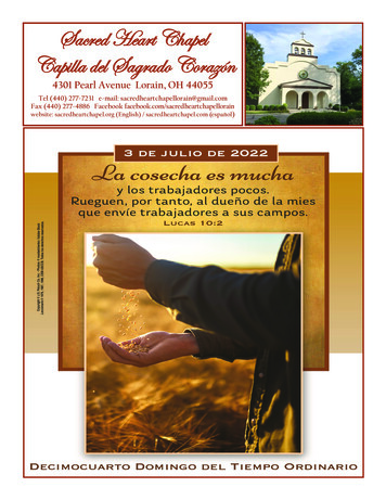 Sacred Heart Chapel Capilla Del Sagrado Corazón - EChurch Bulletins