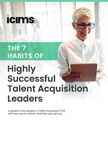 THE 7 HABITS OF - ICIMS