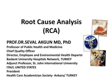 Root Cause Analysis (RCA)