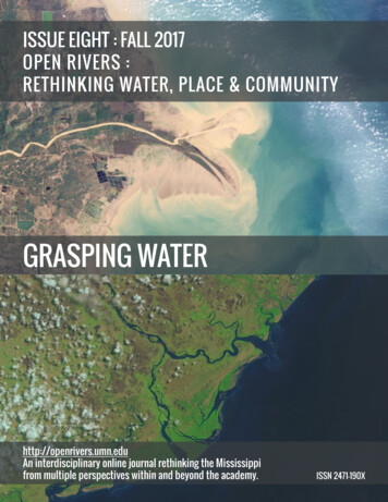 GRASPING WATER - University Of Minnesota Libraries