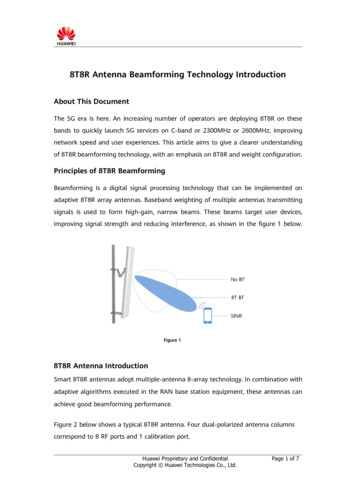 8T8R Antenna Beamforming Technology Introduction - Huawei