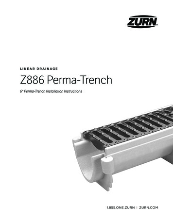 LINEAR DRAINAGE Z886 Perma-Trench - First Supply