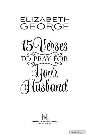 15 Verses To Pray For Your Husband - Harvest House