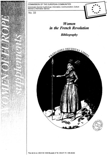 Women In The French Revolution - University Of Pittsburgh