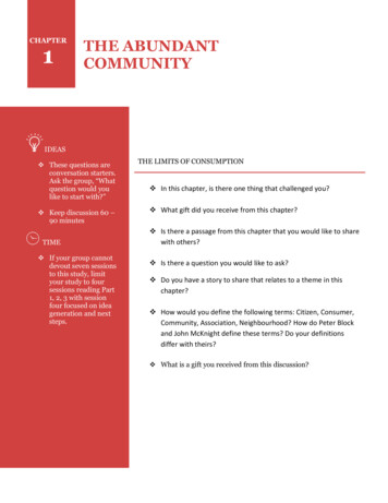 Abundant Community Book Study PDF