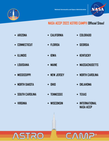 NASA ACCP 2022 ASTRO CAMP Official Sites!