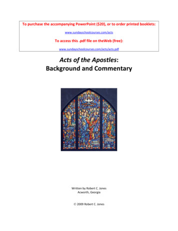 Acts Of The Apostles - Sunday School Courses