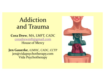Addiction And Trauma - IMHCA