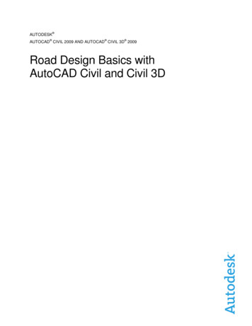 Road Design Basics With AutoCAD Civil And Civil 3D 2009 FINAL