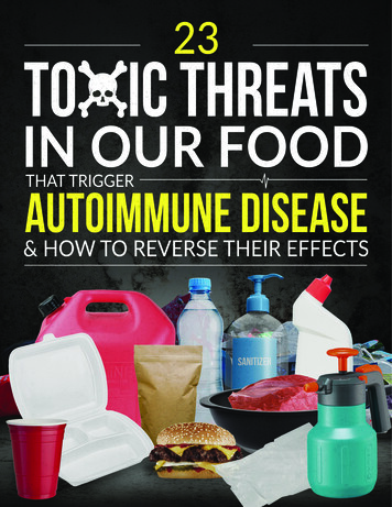 23 Toxic Threats In Our Food That Trigger