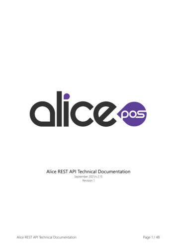 Alice REST API
