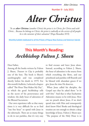This Month’s Reading: Archbishop Fulton J. Sheen