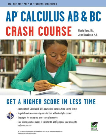 AP Calculus AB & BC Crash Course (Advanced Placement 