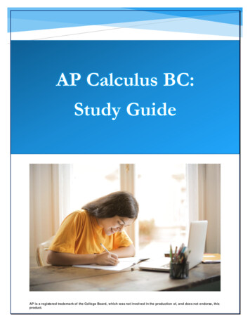 AP Calculus BC Study Guide - EBSCO Information Services