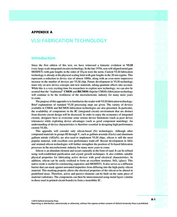 VLSI FABRICATION TECHNOLOGY